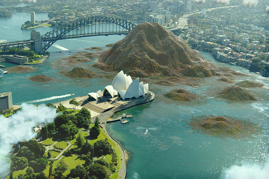 CGI 20bn of food waste in Sydney Harbour image credit Christian Debney